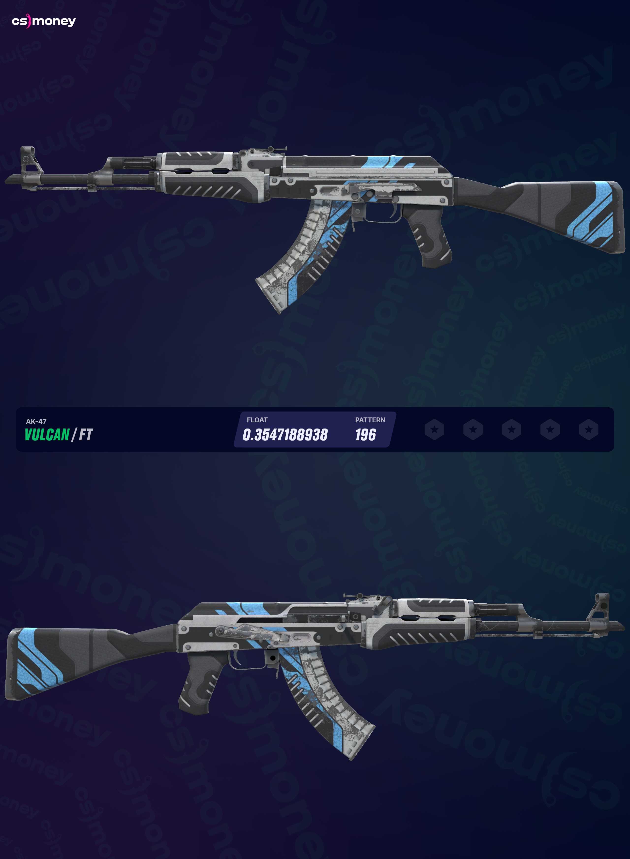 その他 CSGO AK47 Vulcan FN CSGO AK-47 | Vulcan - Skin wear/float - YouTube