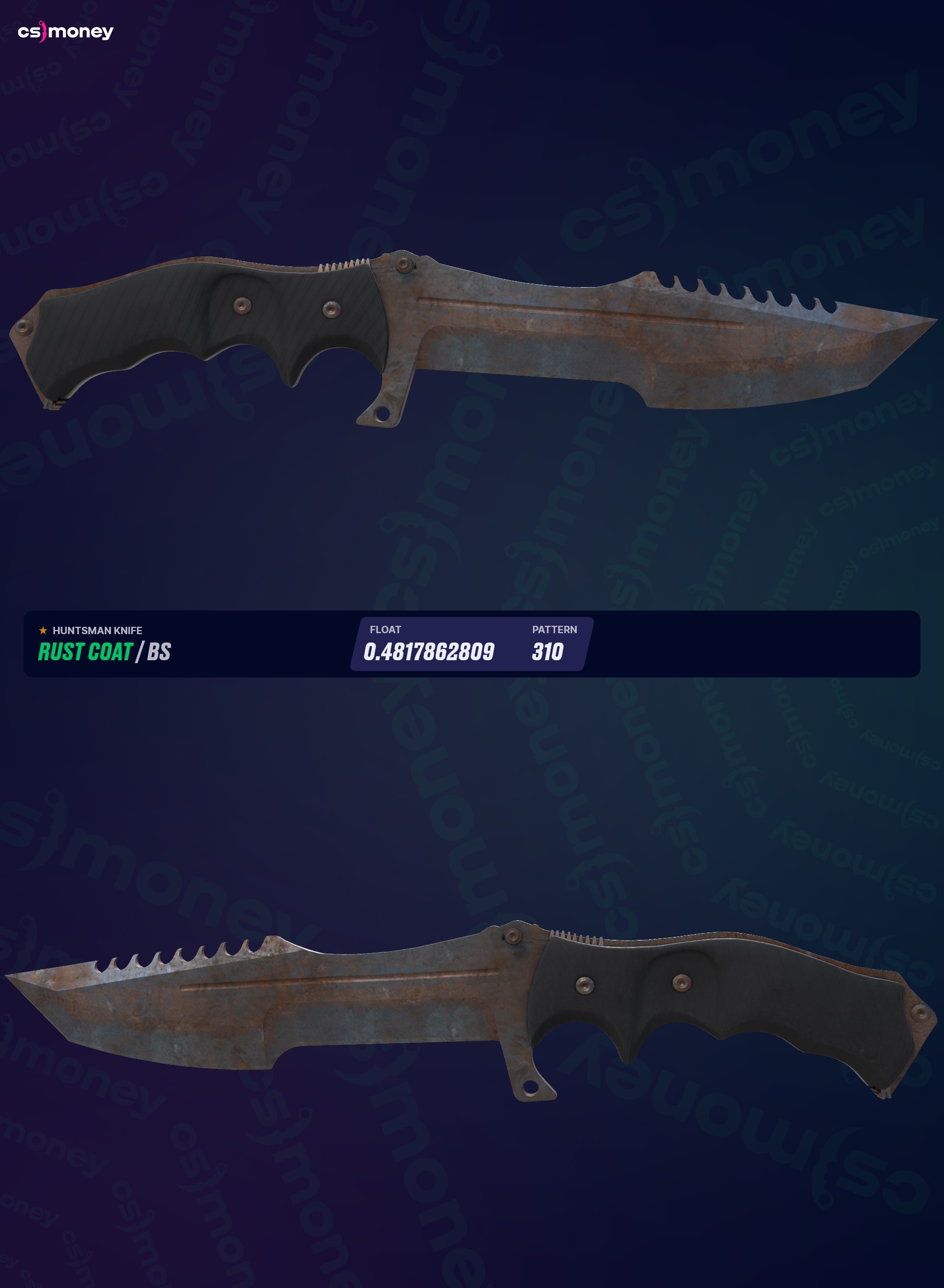 ☆ Huntsman Knife Rust Coat (Battle-Scarred) — Trade CS:GO/CS2