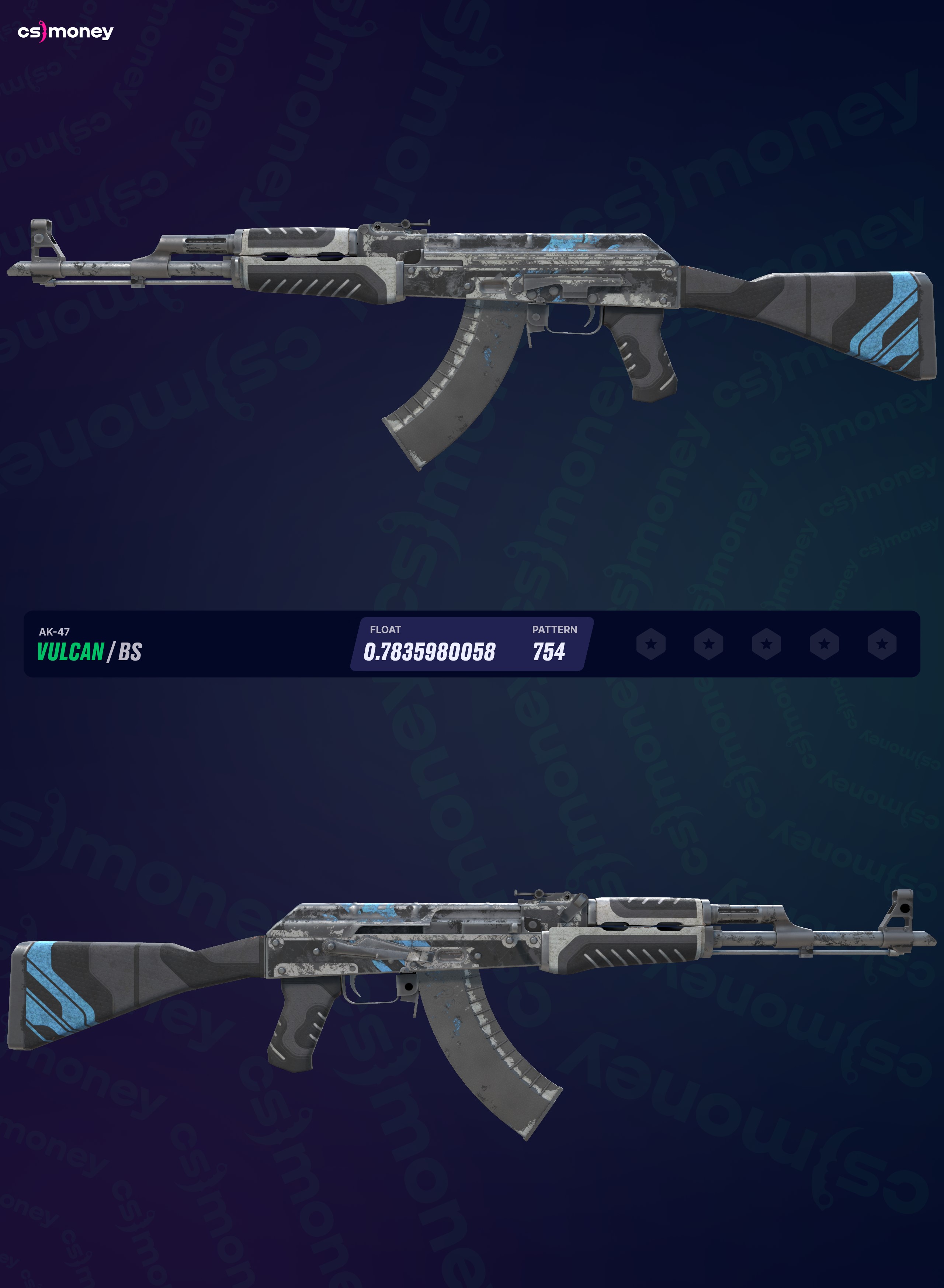 その他 CSGO AK47 Vulcan FN CSGO AK-47 | Vulcan - Skin wear/float - YouTube