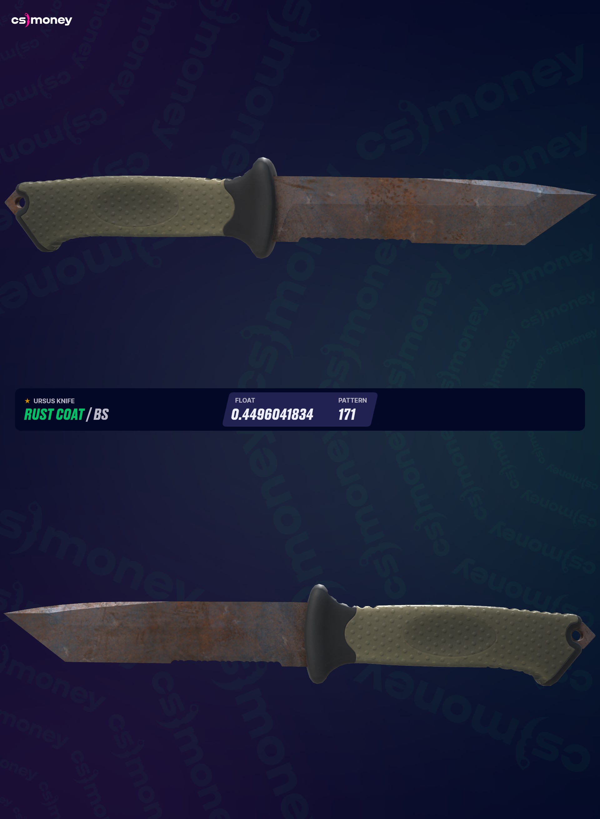 ☆ Ursus Knife Rust Coat (Well-Worn) — Trade CS:GO/CS2 skins on