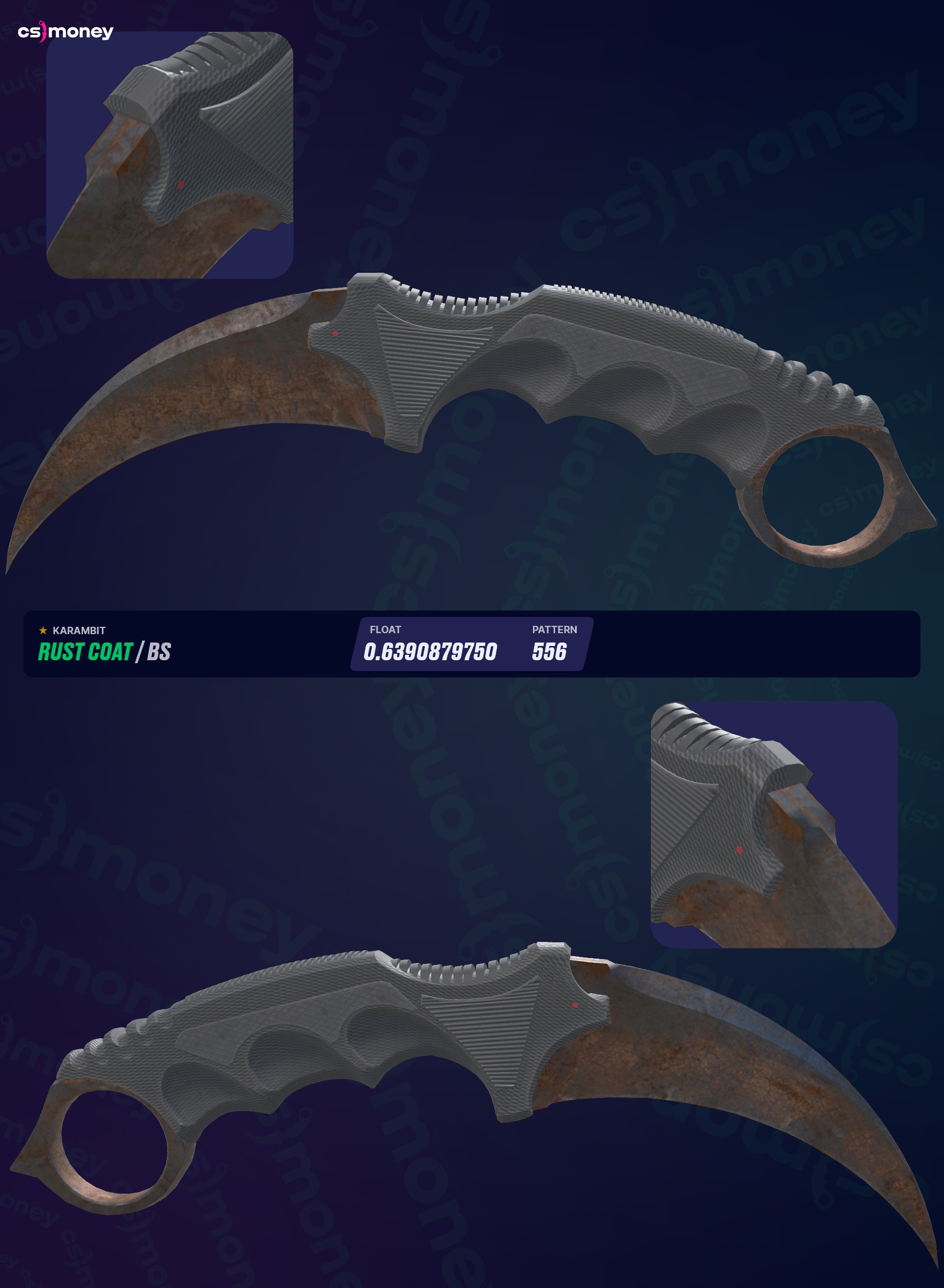 ☆ Karambit Rust Coat (Battle-Scarred) — Trade CS:GO/CS2 skins