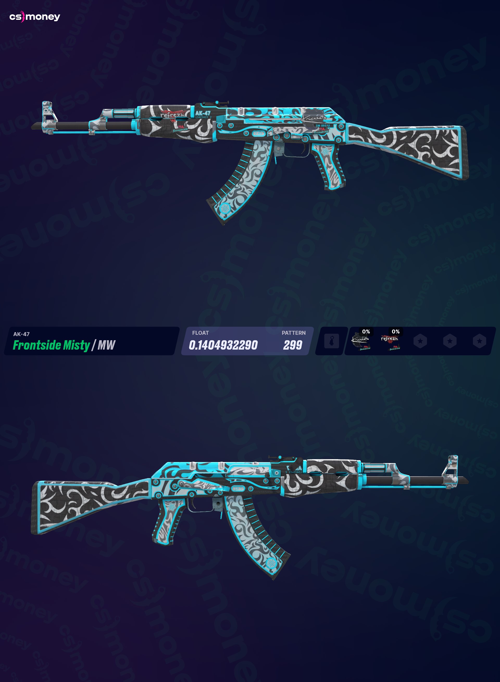 AK-47 | Frontside Misty (新品同様) — CS:GO/CS2 スキンを CS.MONEY
