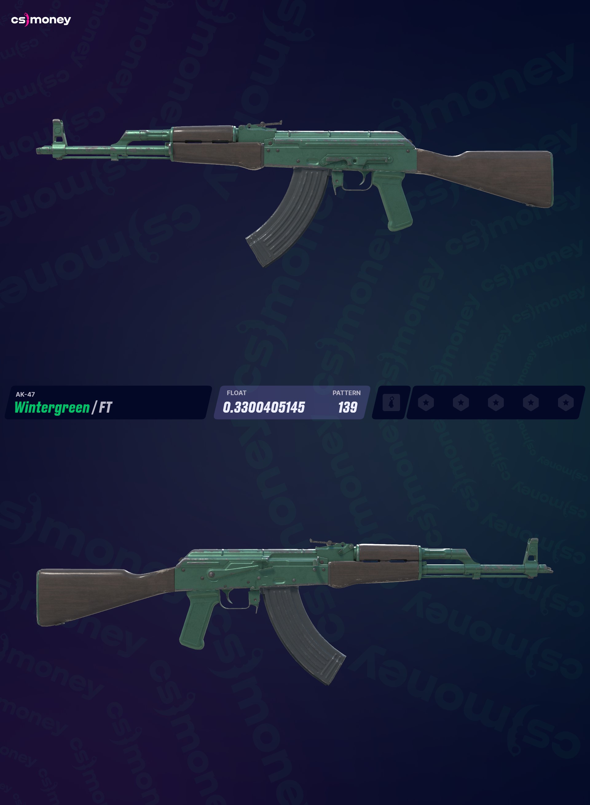 АК-47 | Зимово-зелений (після бойових випробувань) — Скіни CS:GO
