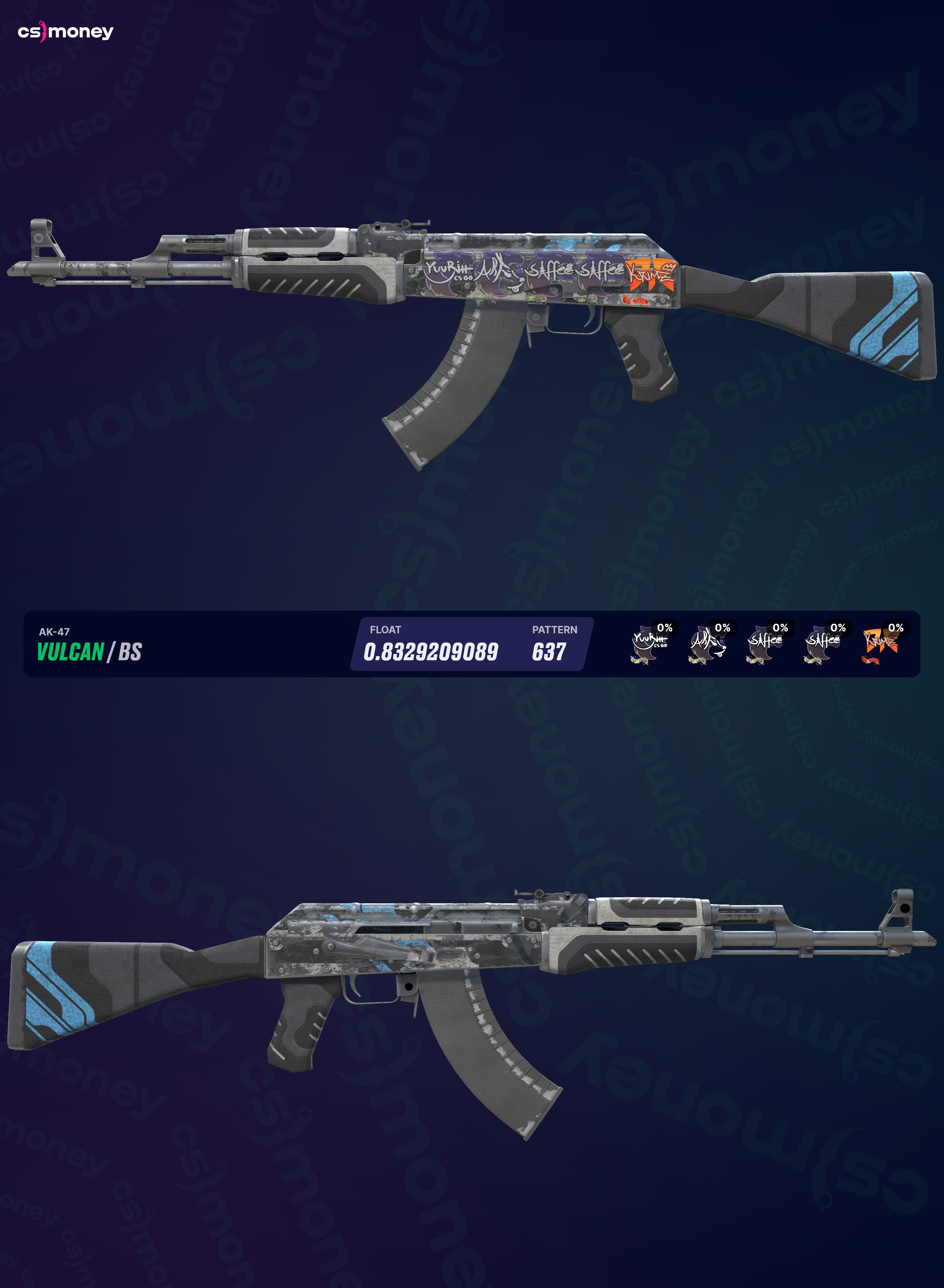 その他 CSGO AK47 Vulcan FN AK-47 | Vulcan (Battle-Scarred) — แลกเปลี่ยนสกิน CS:GO/CS2