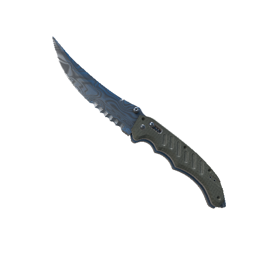 ★ StatTrak™ Flip Knife | Damascus Steel (Well-Worn)