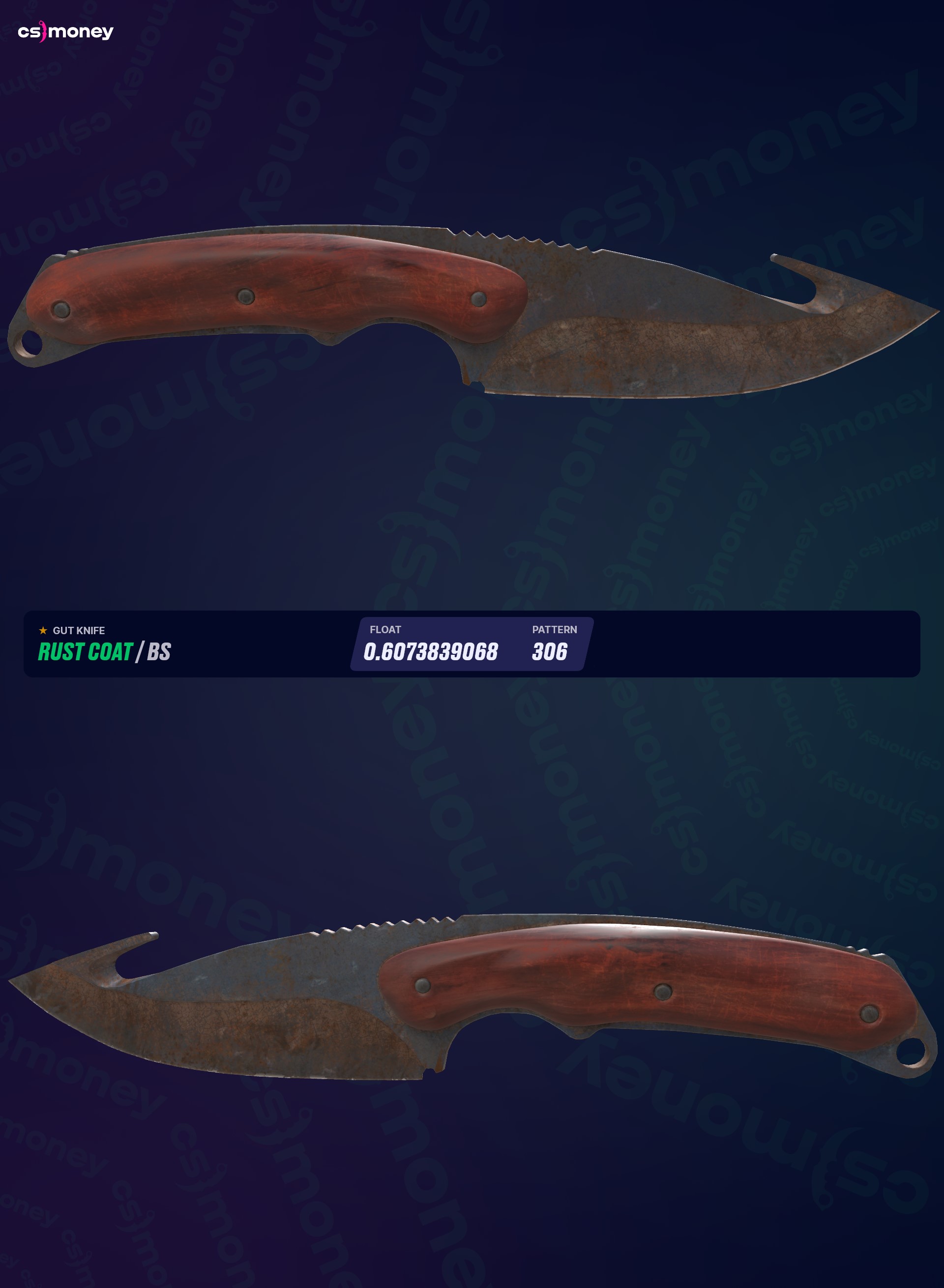 ☆ Gut Knife Rust Coat (Battle-Scarred) — Trade CS:GO/CS2 skins
