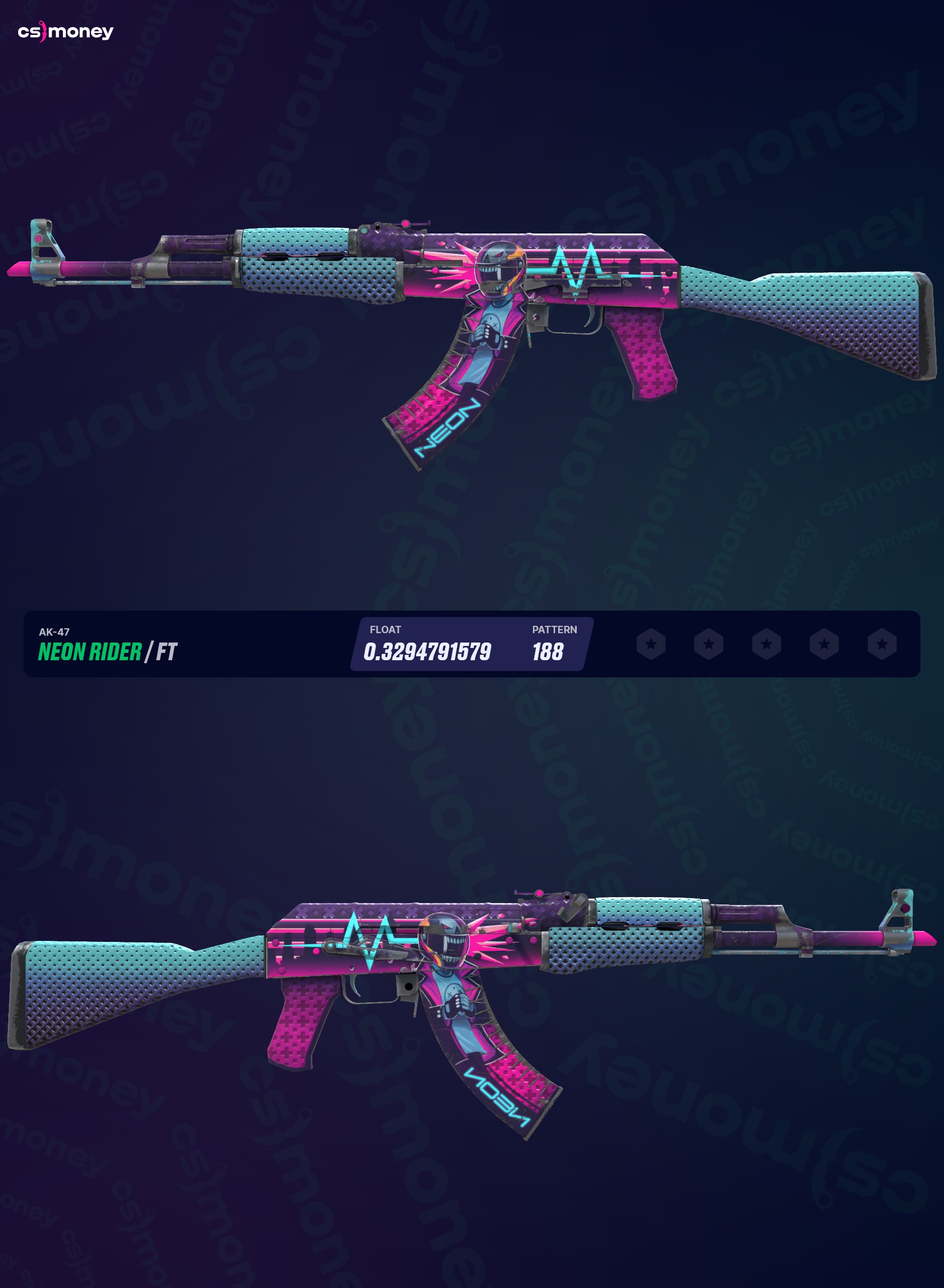 AK-47 | Neon Rider (Field-Tested) — Trade CS:GO/CS2 skins on