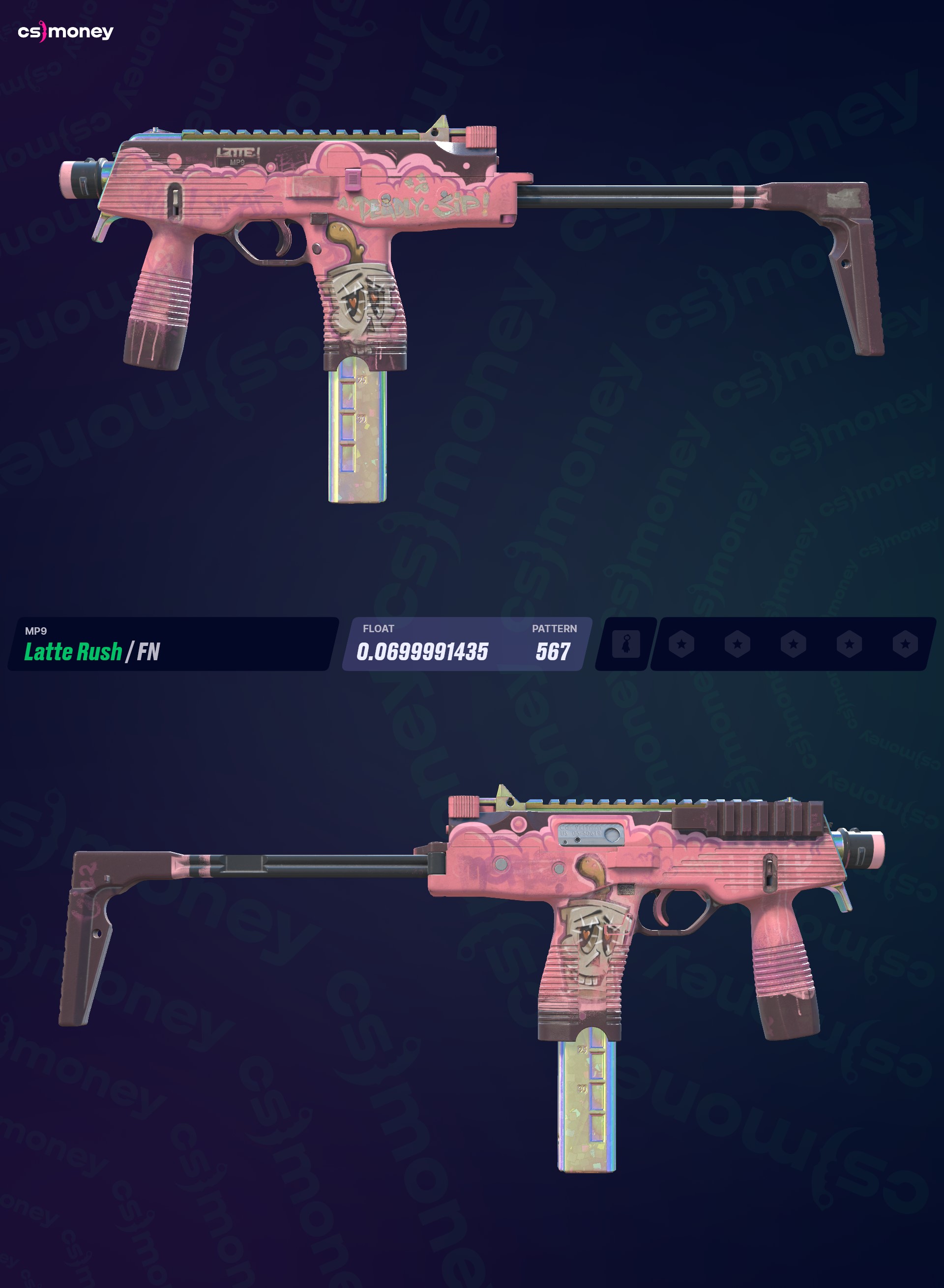 MP9 | Latte Rush (Factory New) — Trade CS:GO/CS2 skins on CS.MONEY