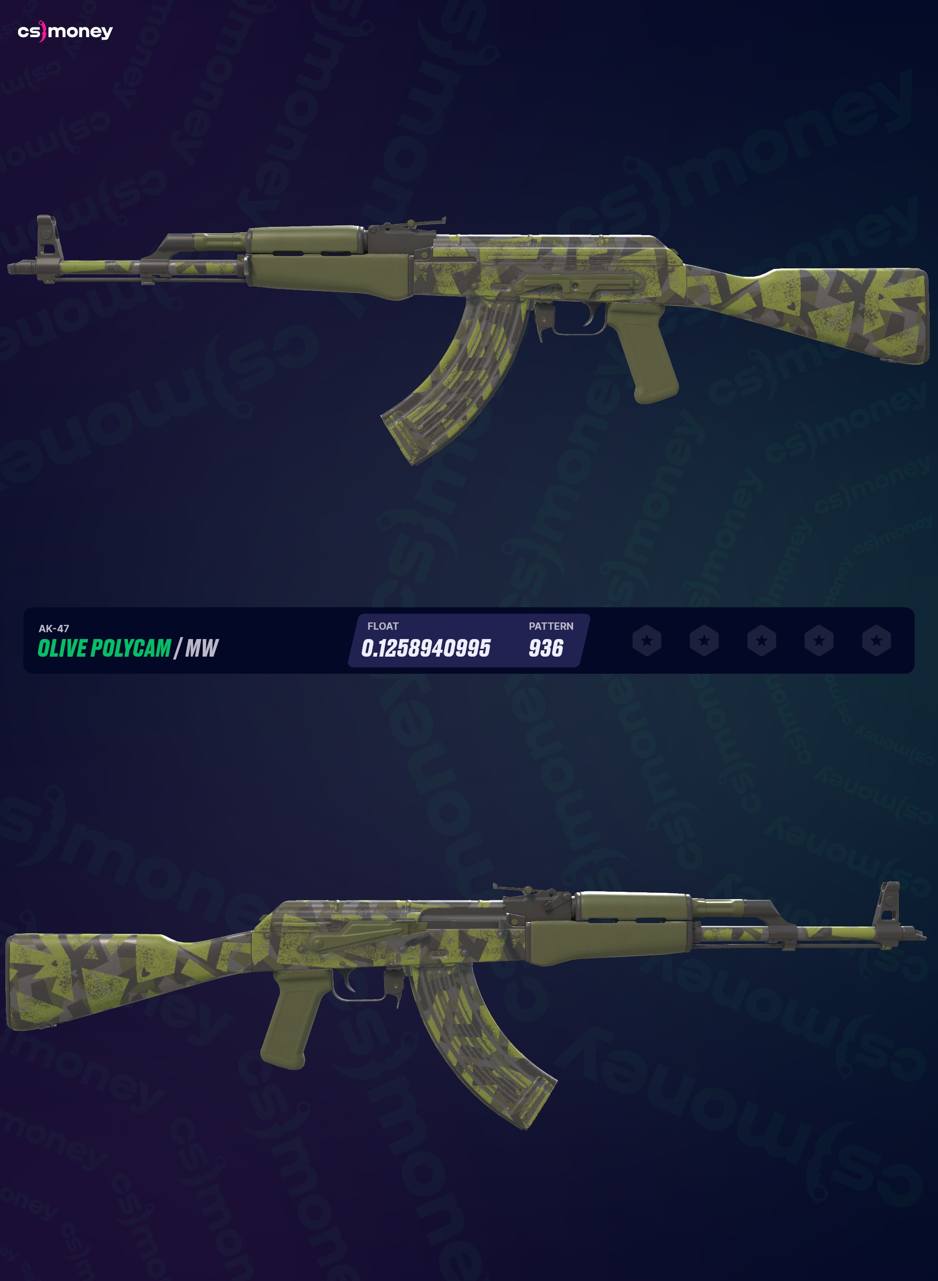 AK-47 | Olive Polycam (Field-Tested) — CS:GO/CS2 スキンを CS.MONEY