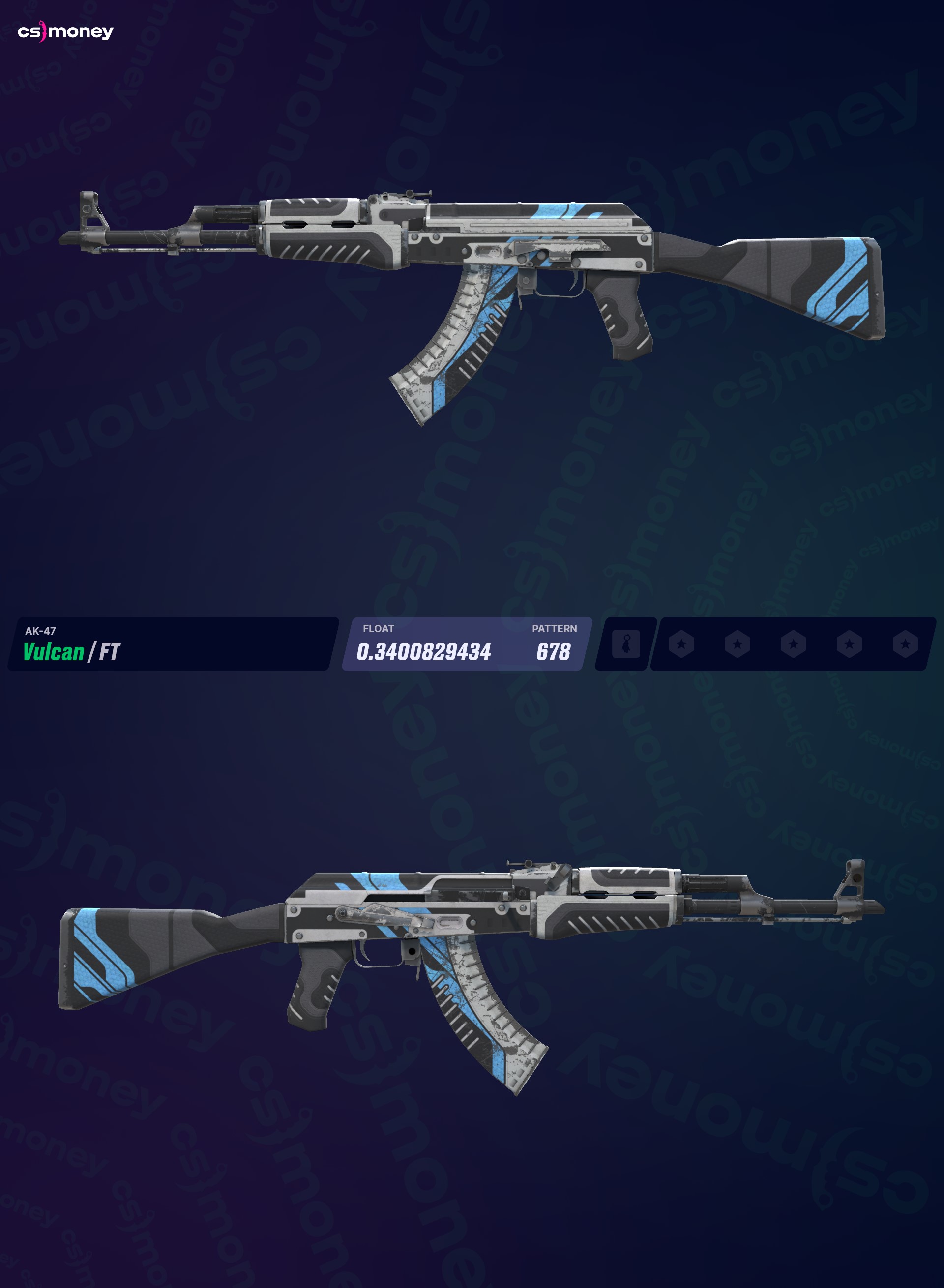 その他 CSGO AK47 Vulcan FN AK-47 | Vulcan (実地試験済み) — CS:GO/CS2 スキンを CS.MONEY で