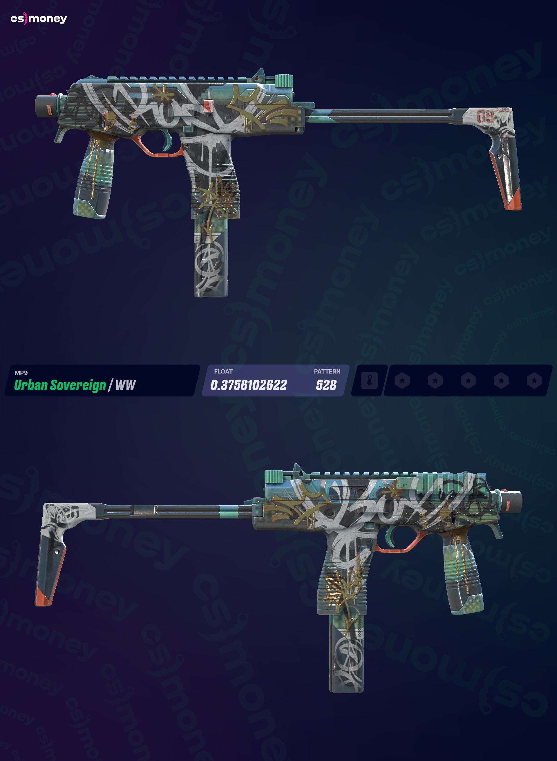 MP9 | Kentin Hakimi (Görevde Kullanılmış) — CS.MONEY'de CS:GO/CS2