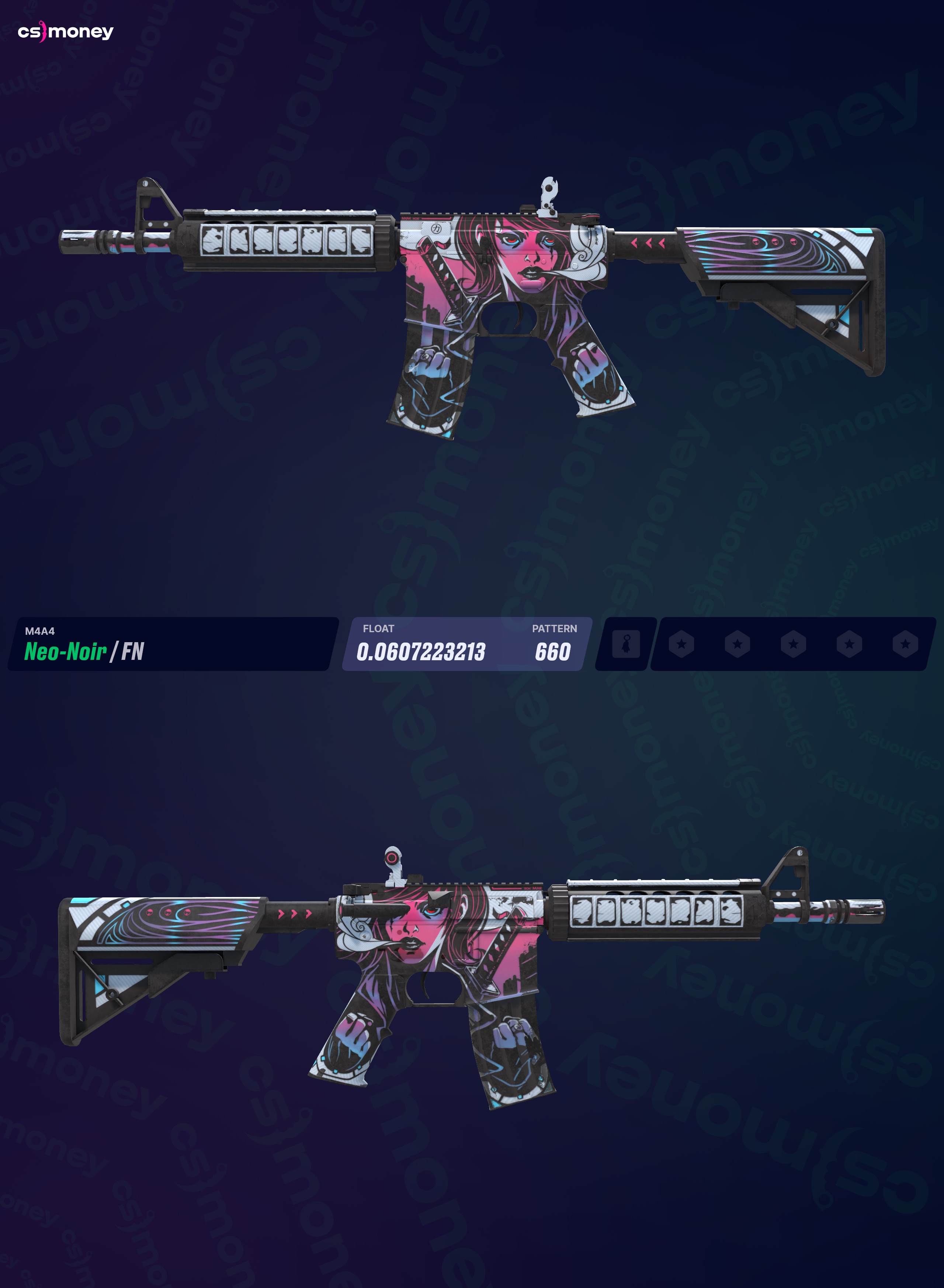 M4A4 | Neo-Noir (Original de Fábrica) — Negocie skins de CS:GO/CS2