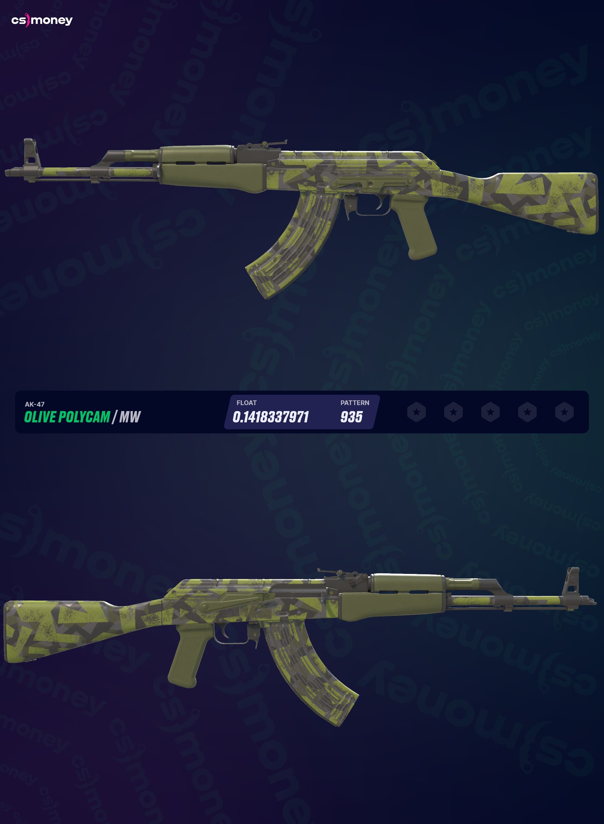AK-47 | Olive Polycam (Field-Tested) — CS:GO/CS2 スキンを CS.MONEY