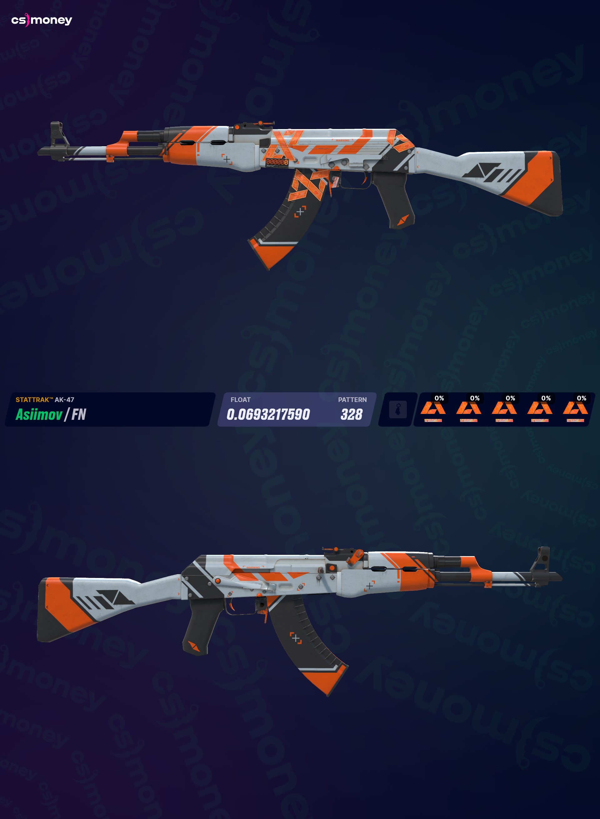 StatTrak™ AK-47 | Asiimov (Factory New) — Trade CS:GO/CS2 skins on