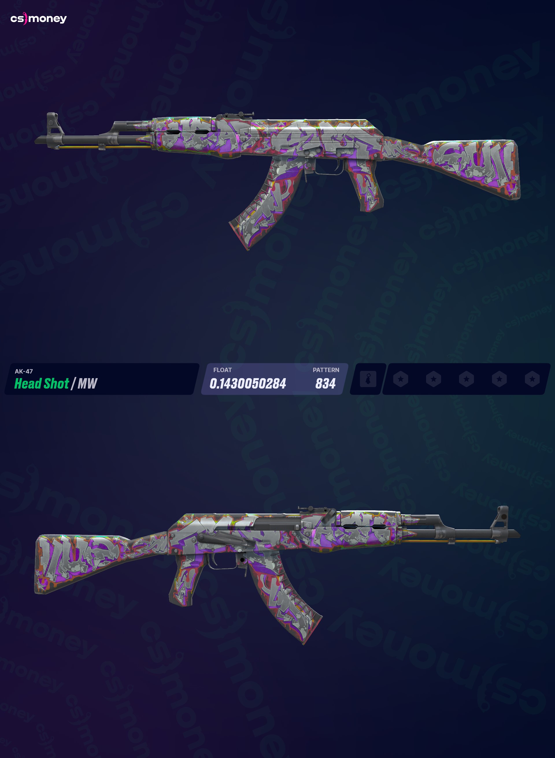AK-47 | Kafadan Vuruş (Az Aşınmış) — CS.MONEY'de CS:GO/CS2 skin