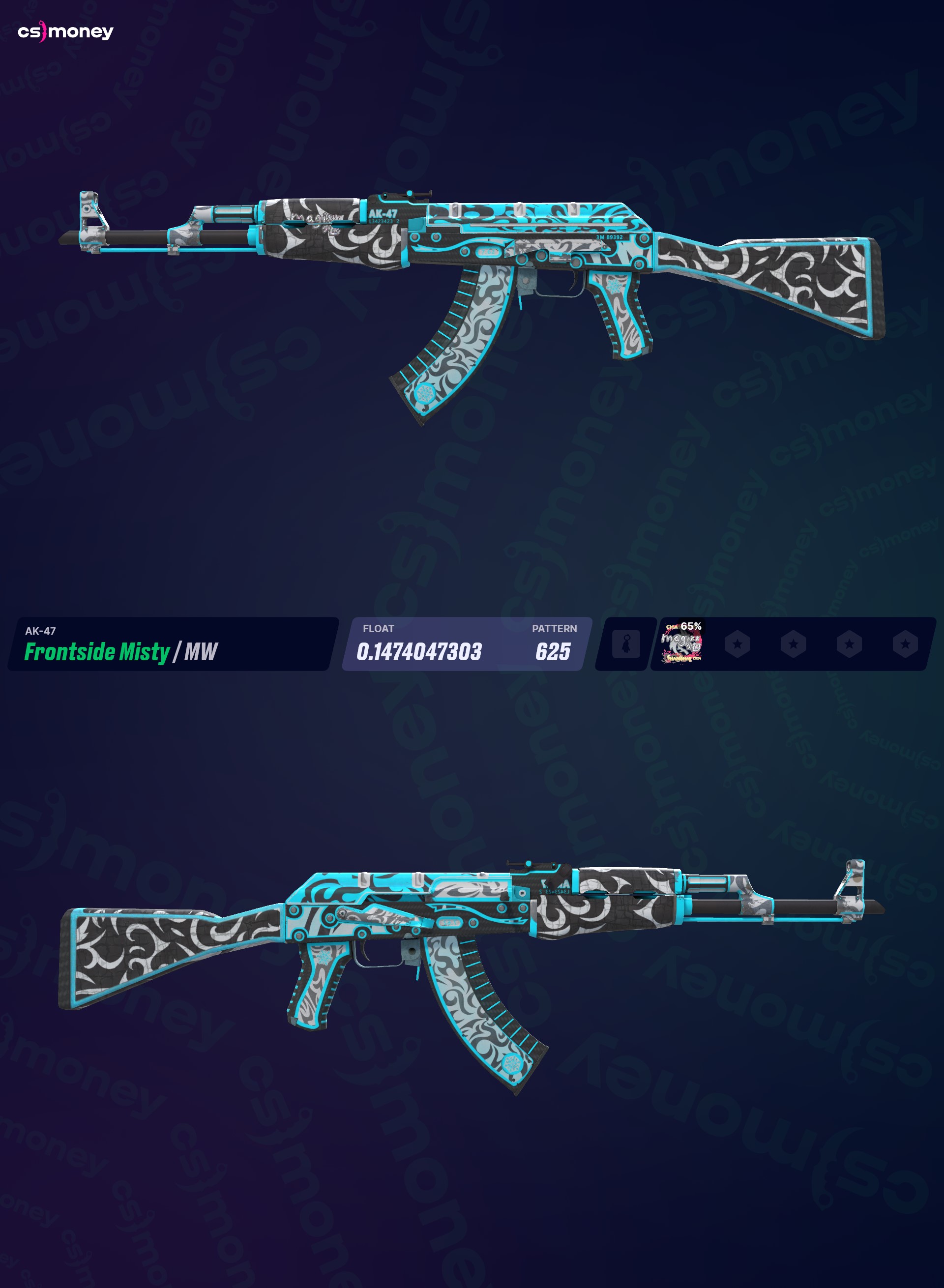 AK-47 | Frontside Misty (新品同様) — CS:GO/CS2 スキンを CS.MONEY