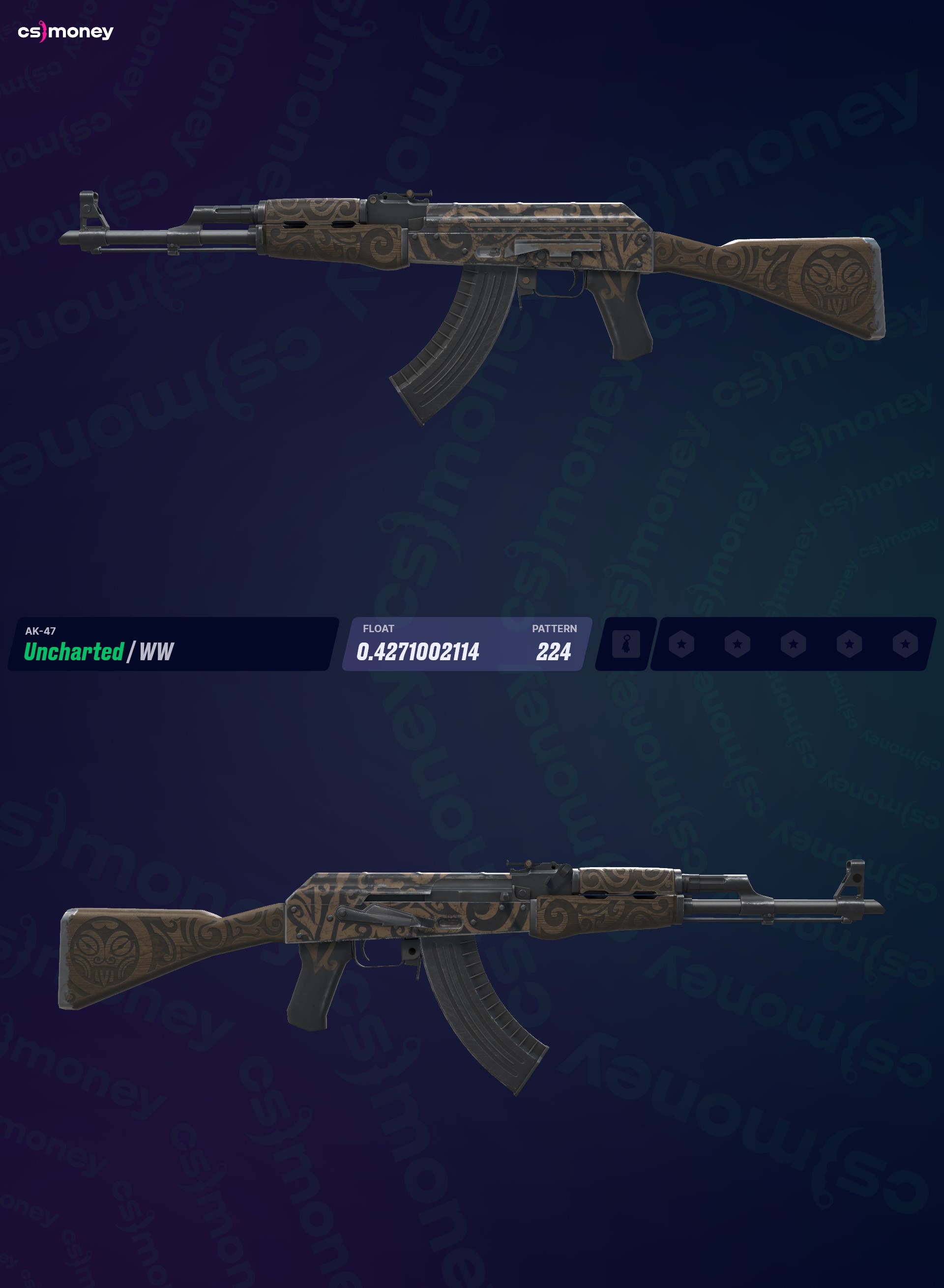 AK-47 | Затерянная земля (Поношенное) — Cкины CS:GO/CS2 на CS.MONEY