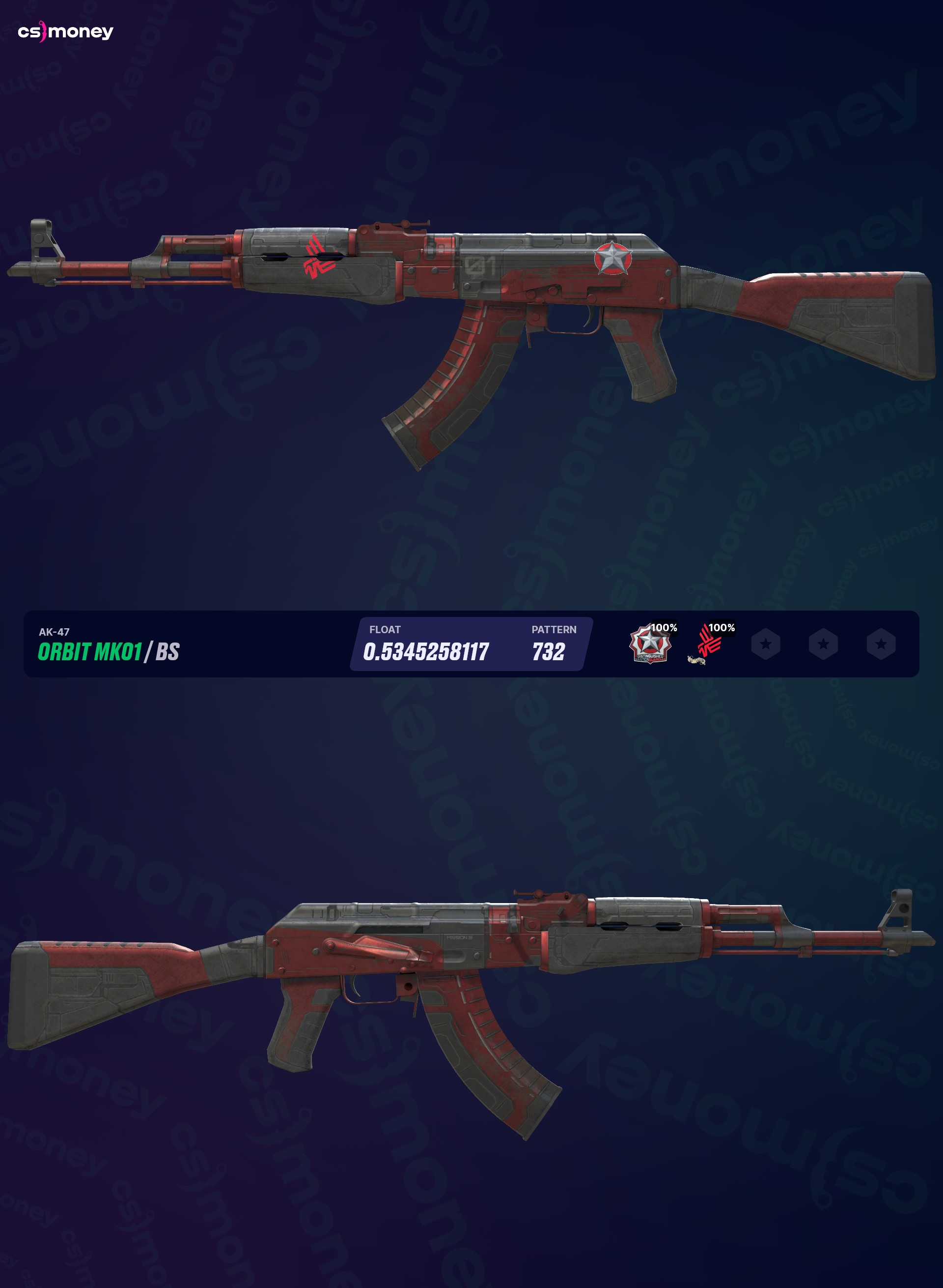AK-47 | Orbit Mk01 (Battle-Scarred) — Trade CS:GO/CS2 skins