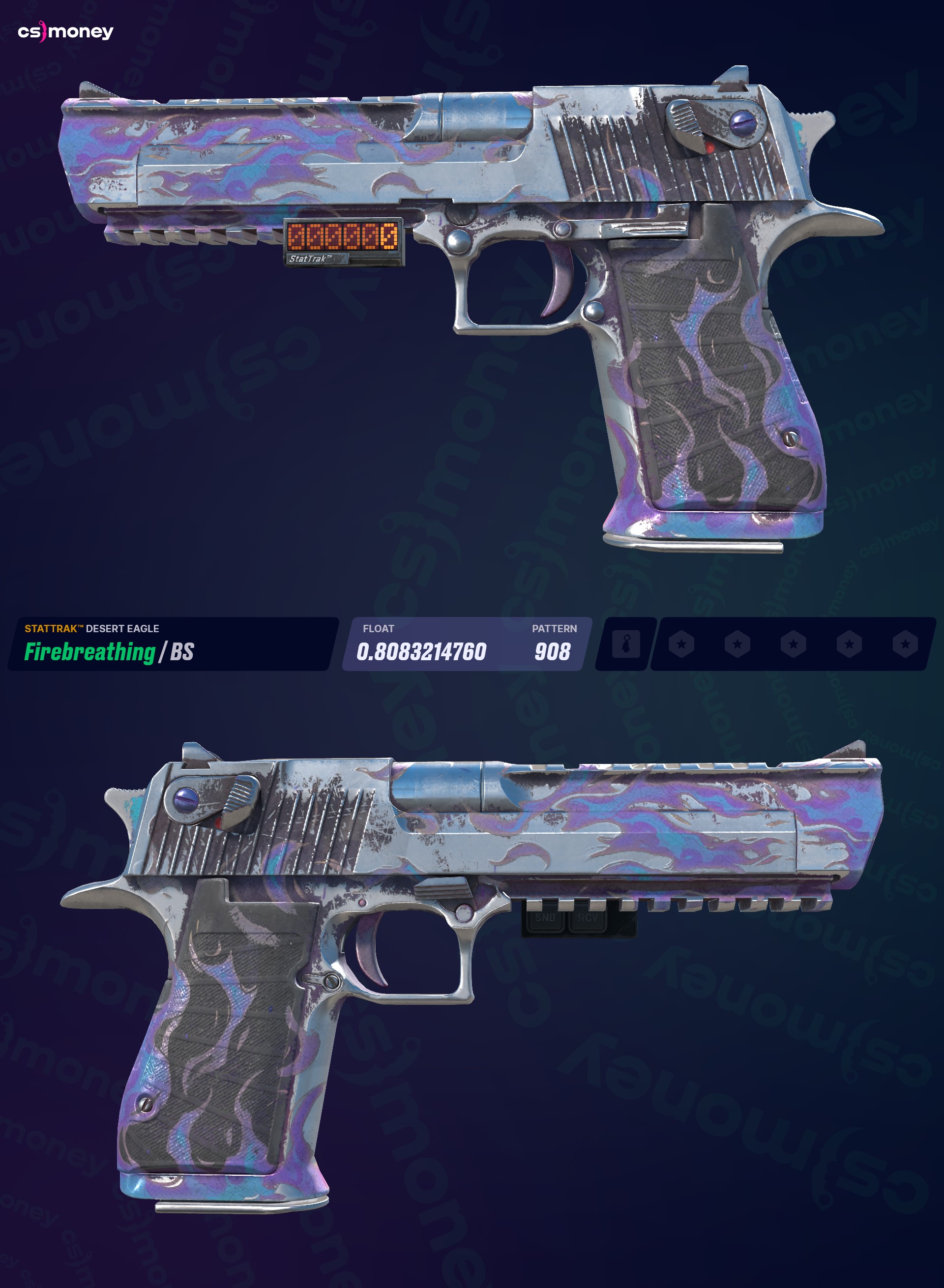 StatTrak™ Desert Eagle | Alev Soluk (Savaş Görmüş) — CS.MONEY'de