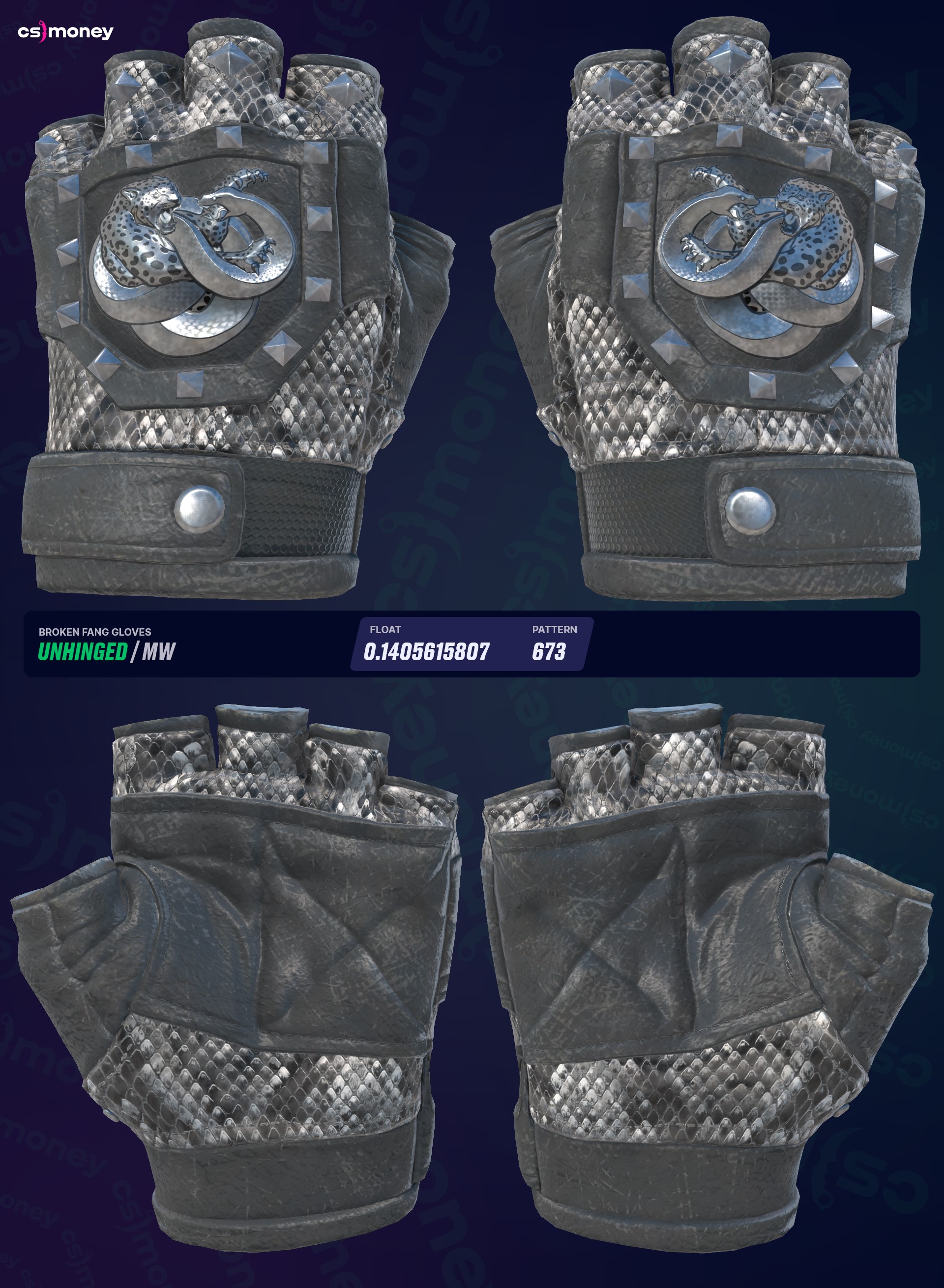 ☆ Broken Fang Gloves Unhinged (Minimal Wear) — Trade CS:GO/CS2