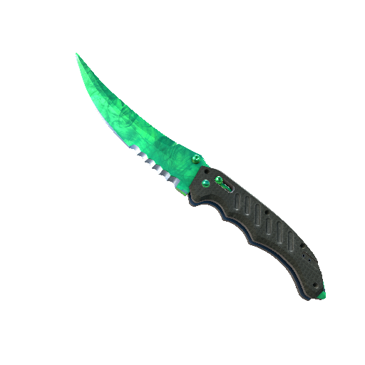 ★ StatTrak™ Flip Knife | Gamma Doppler Emerald (Factory New)