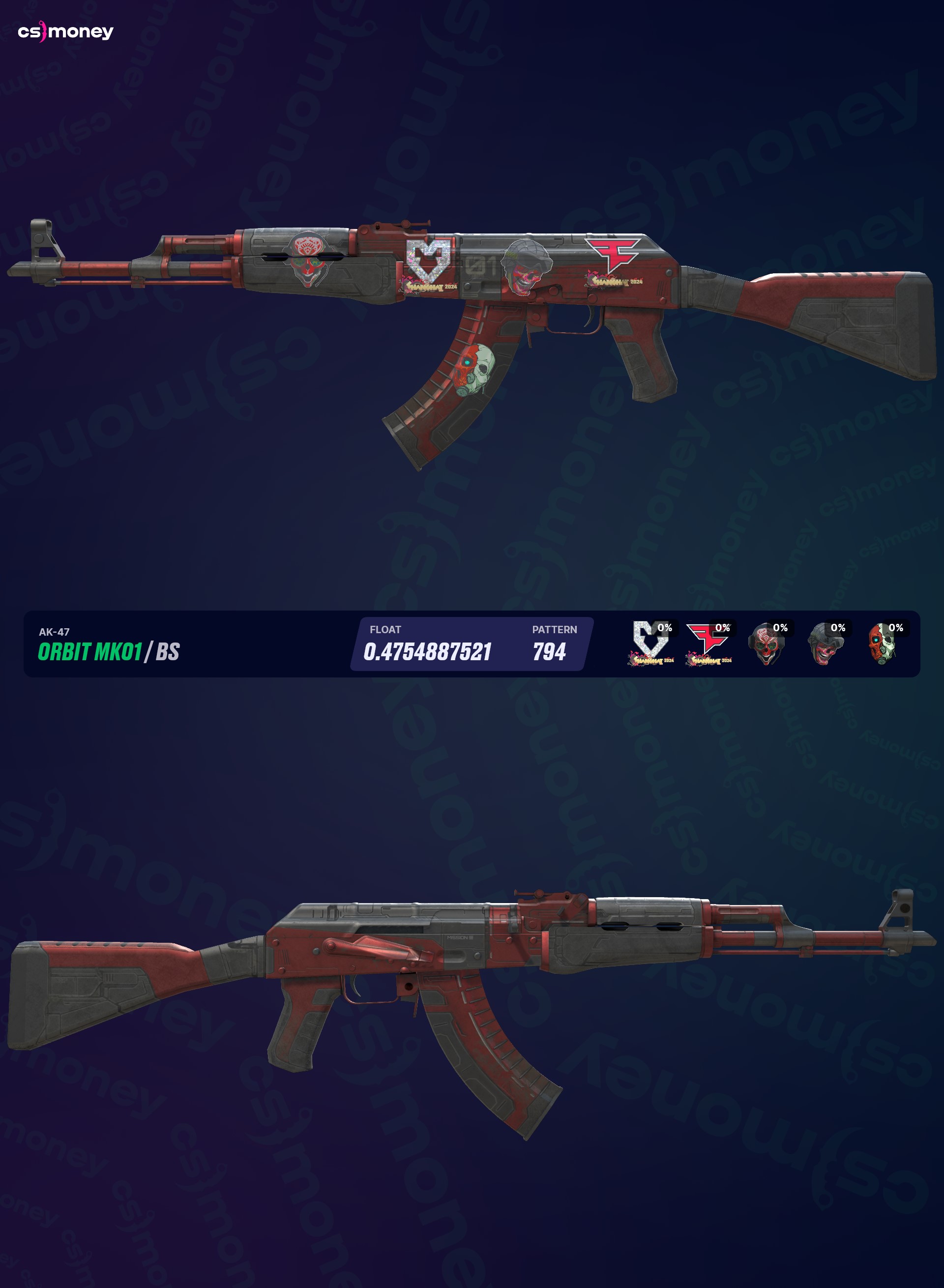 A.K　キーレッド AK-47 | Orbit Mk01 — skin on CS:GO/CS2 Wiki by CS.MONEY