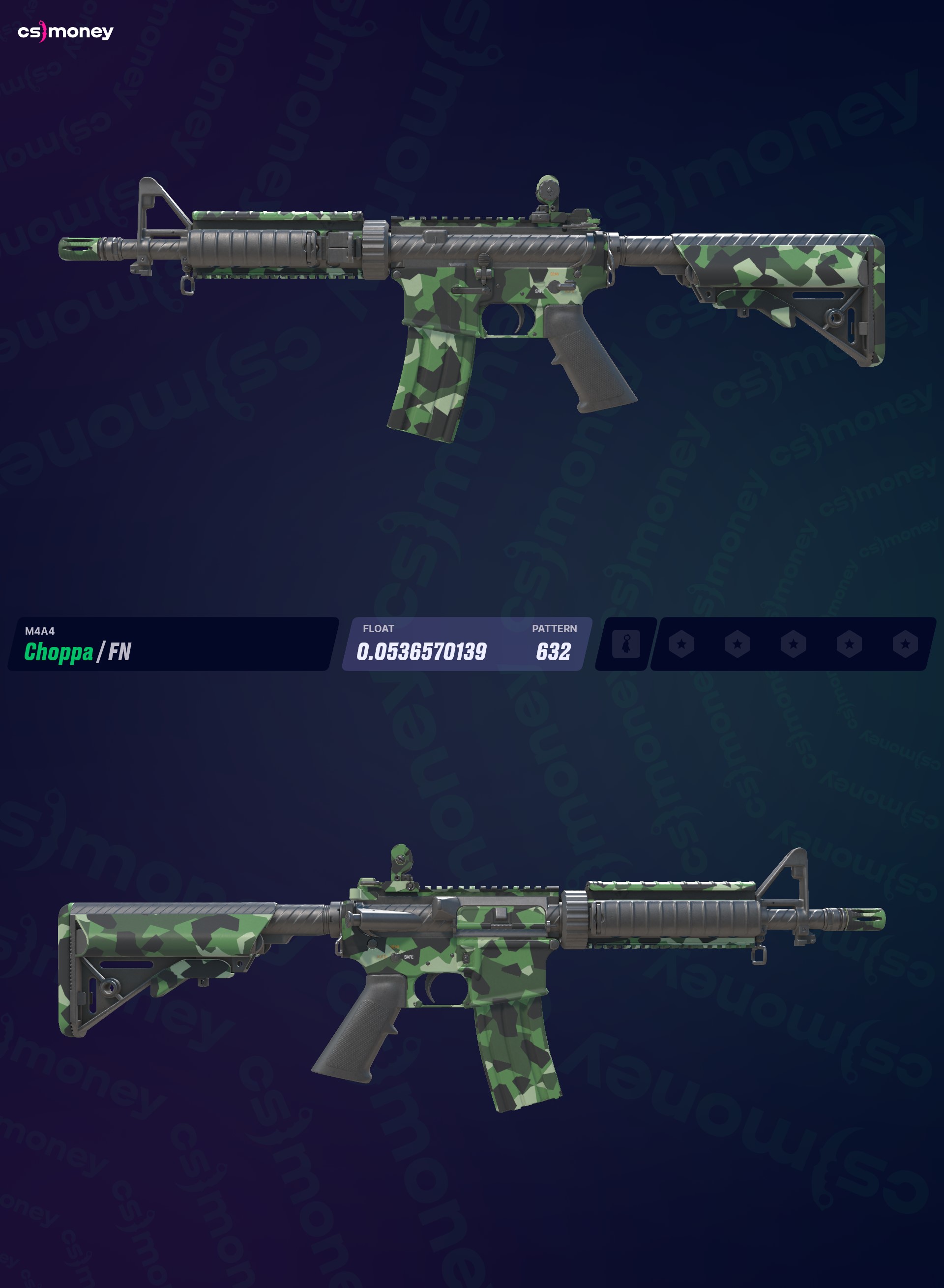 M4A4 | Choppa (Factory New) — Trade CS:GO/CS2 skins on CS.MONEY, image size:1920x2620