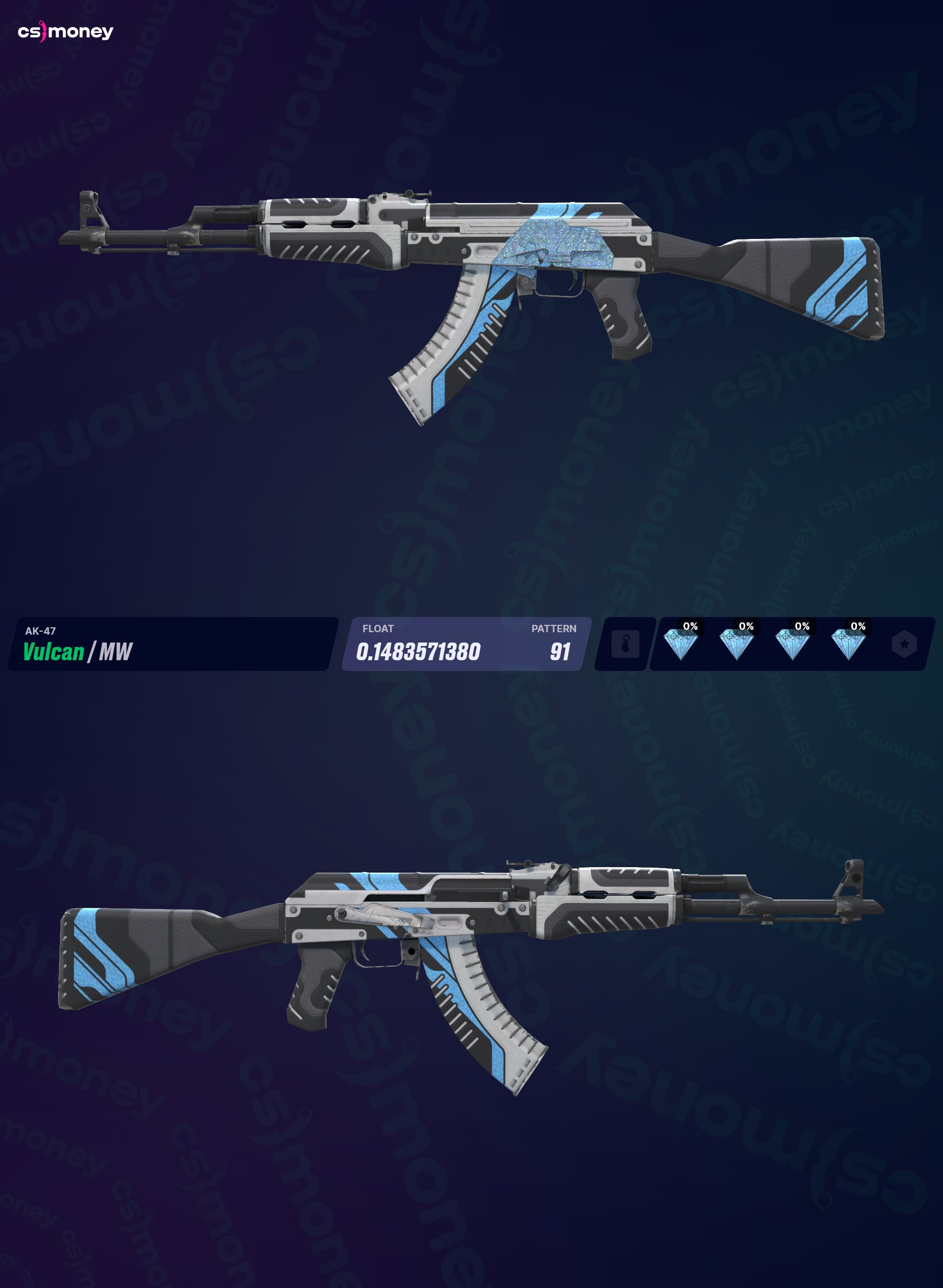 その他 CSGO AK47 Vulcan FN AK-47 | Vulcan (新品同様) — CS:GO/CS2 スキンを CS.MONEY でトレードする