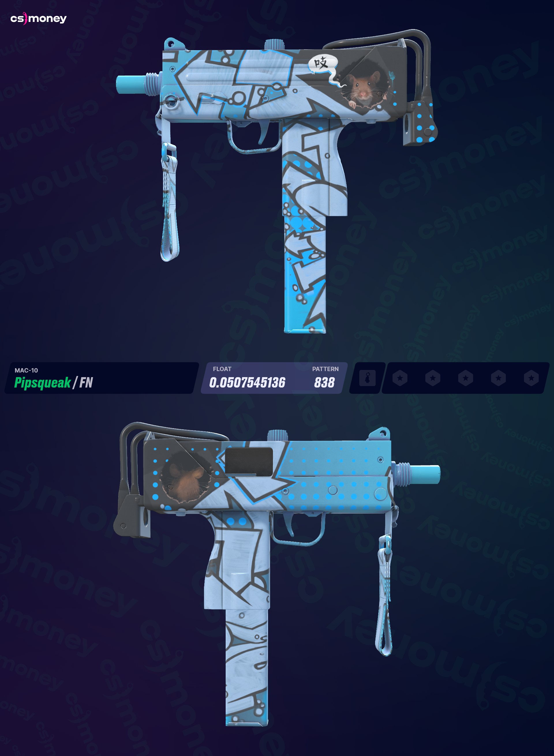 MAC-10 | 鼠鼠我呀(崭新出厂) — 在CS.MONEY 上交易CS:GO/CS2 皮肤