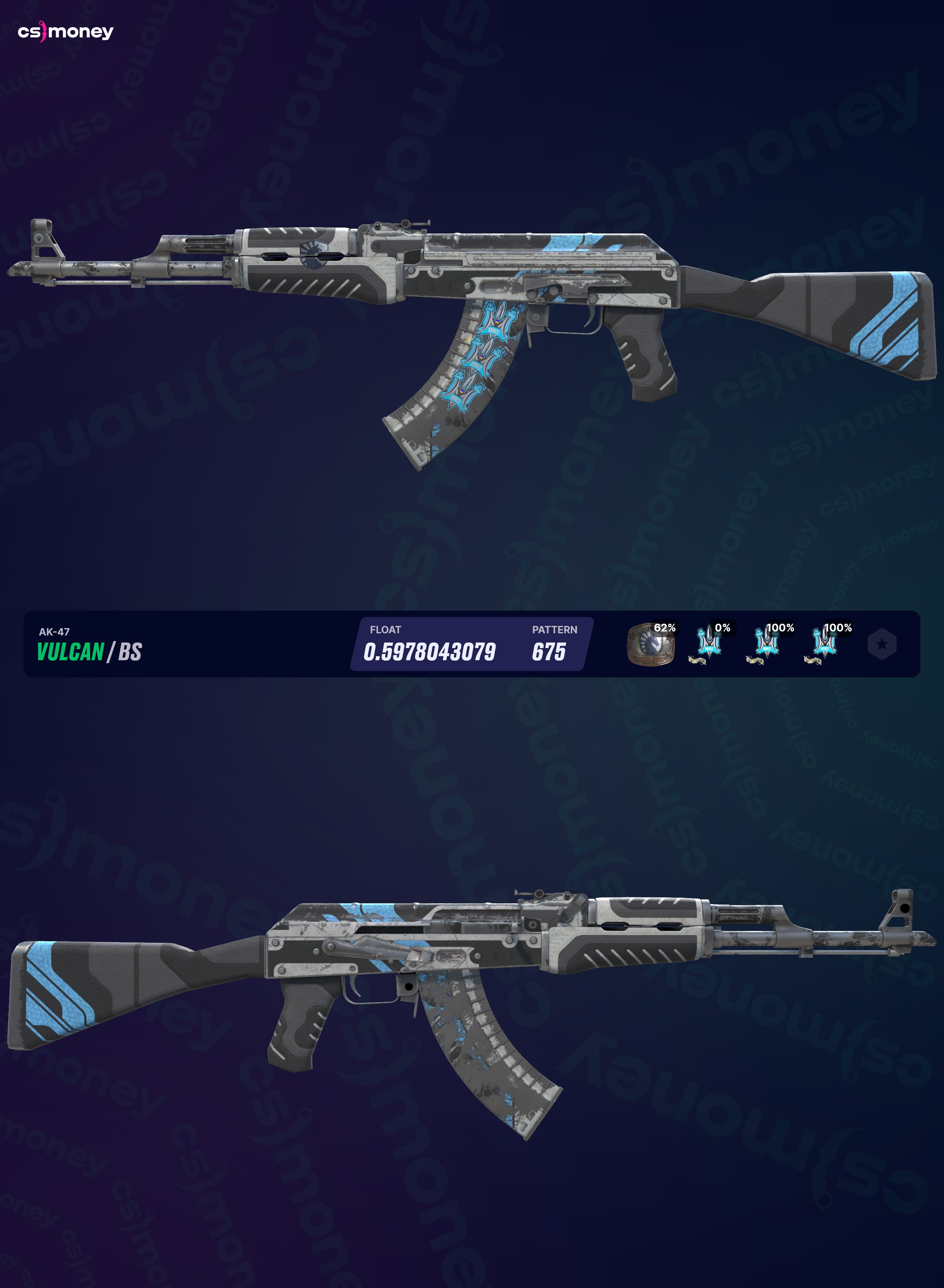 AK-47 | Vulcan (Battle-Scarred) — แลกเปลี่ยนสกิน CS:GO/CS2