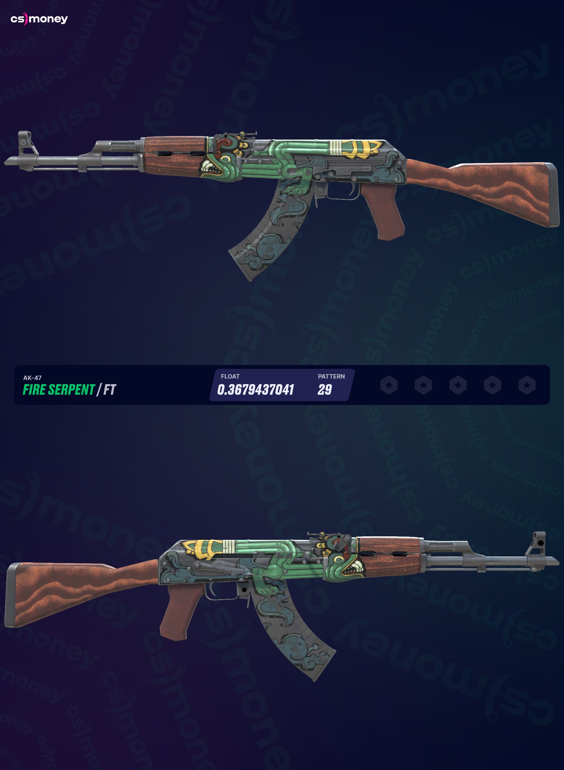 AK-47 | Fire Serpent (Field-Tested) — 在CS.MONEY 上交易CS:GO